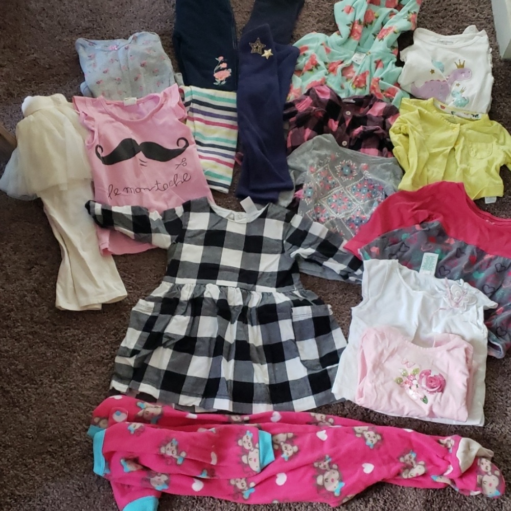 Lot of 18M - 2T baby girl clothes